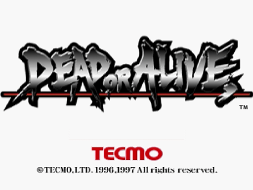 Dead or Alive title screen for Sega Saturn